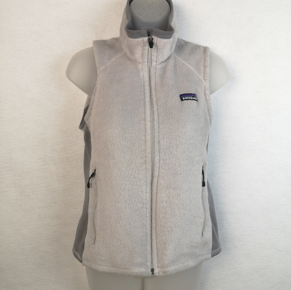 Patagonia Women's R2 Fleece Vest Size S Grey Fog Polartec Style 25129FO